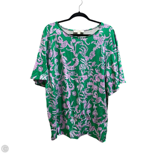 Top Short Sleeve Designer By Lilly Pulitzer In Green, Size: Xl