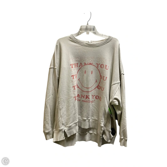 Sweatshirt Crewneck By Aerie In Tan, Size: Xl