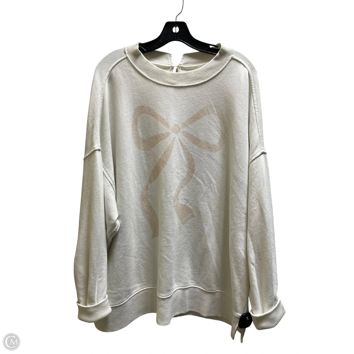Sweatshirt Crewneck By Aerie In White, Size: L