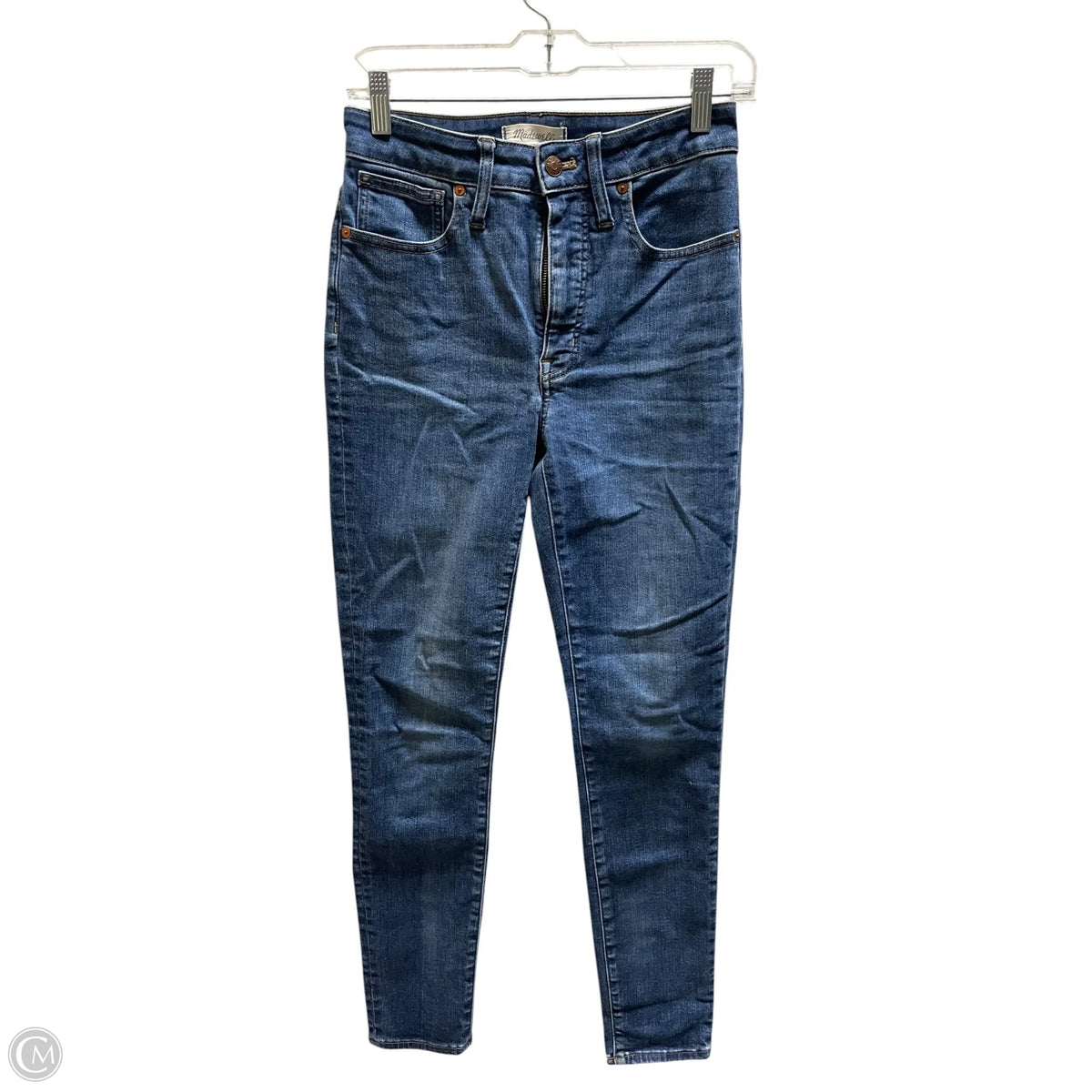 Jeans Skinny By Madewell In Blue Denim, Size: 4