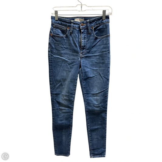 Jeans Skinny By Madewell In Blue Denim, Size: 4