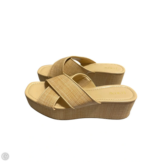 Sandals Heels Block By J. Crew In Brown, Size: 10
