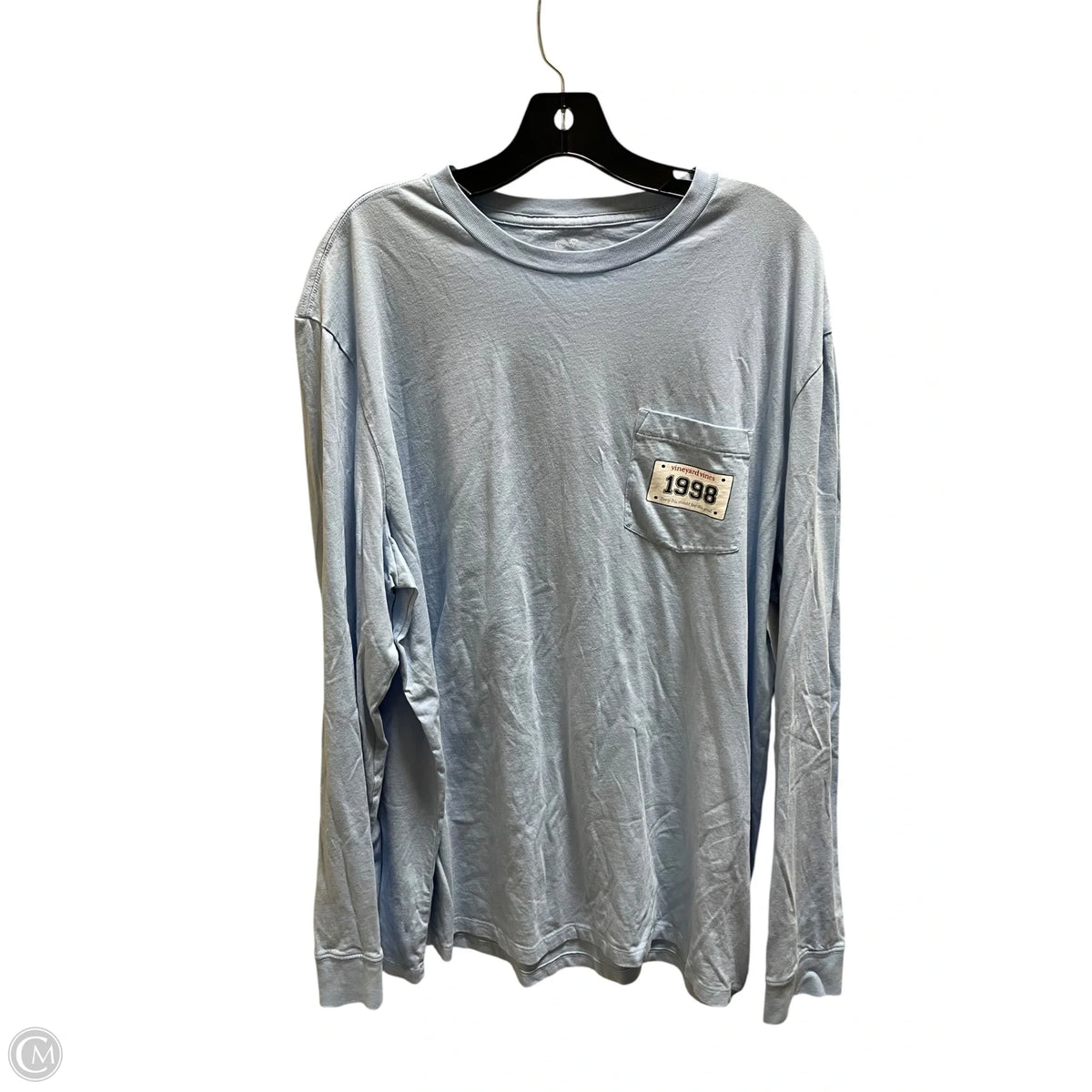 Top Long Sleeve By Vineyard Vines In Blue, Size: Xl