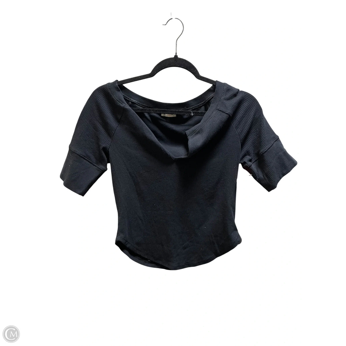 Top Short Sleeve By Free People In Black, Size: M