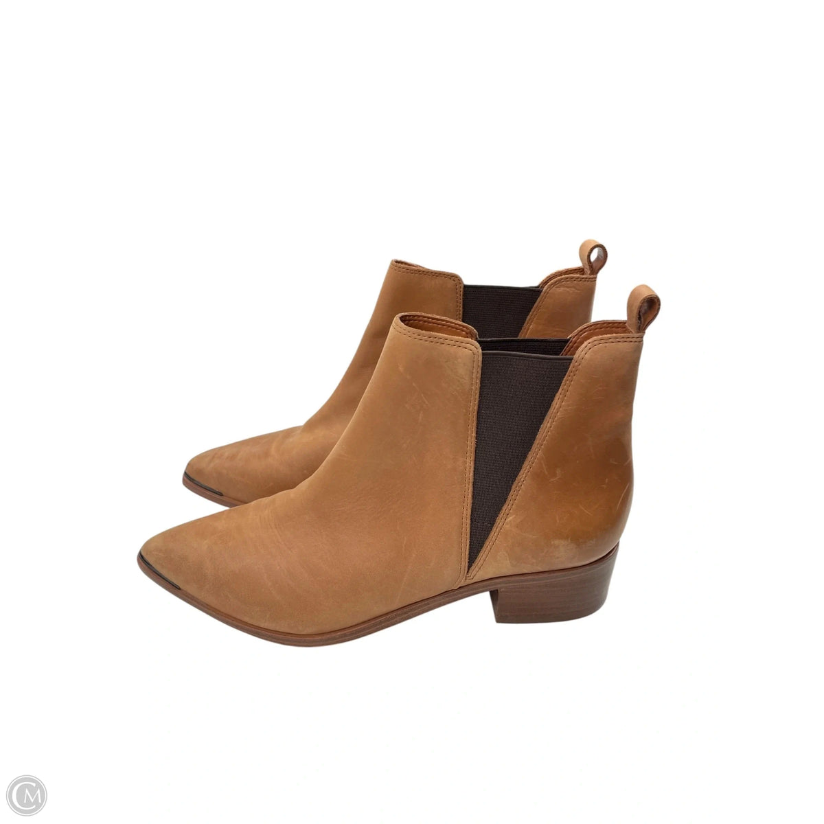 Boots Ankle Flats By Marc Fisher In Brown, Size: 7