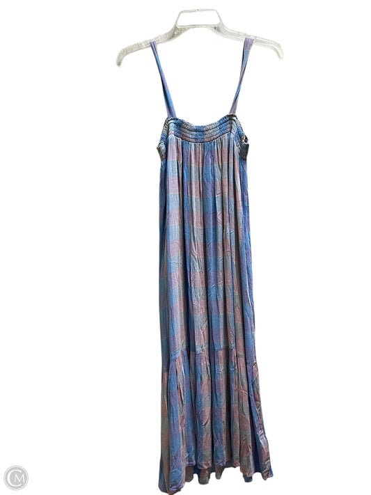 Dress Casual Maxi By Loft In Plaid Pattern, Size: S