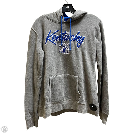 Sweatshirt Hoodie By Clothes Mentor In Grey, Size: M