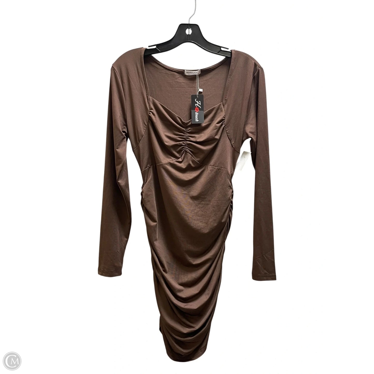 Dress Casual Short By Clothes Mentor In Brown, Size: M