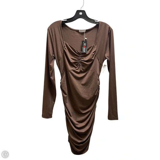 Dress Casual Short By Clothes Mentor In Brown, Size: M