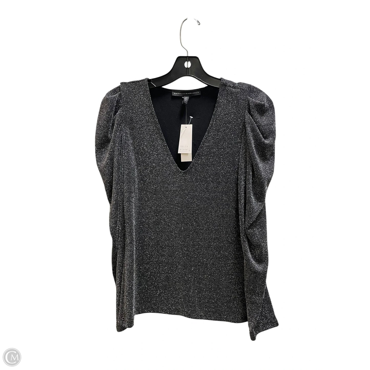 Top Long Sleeve By White House Black Market In Black, Size: Xs