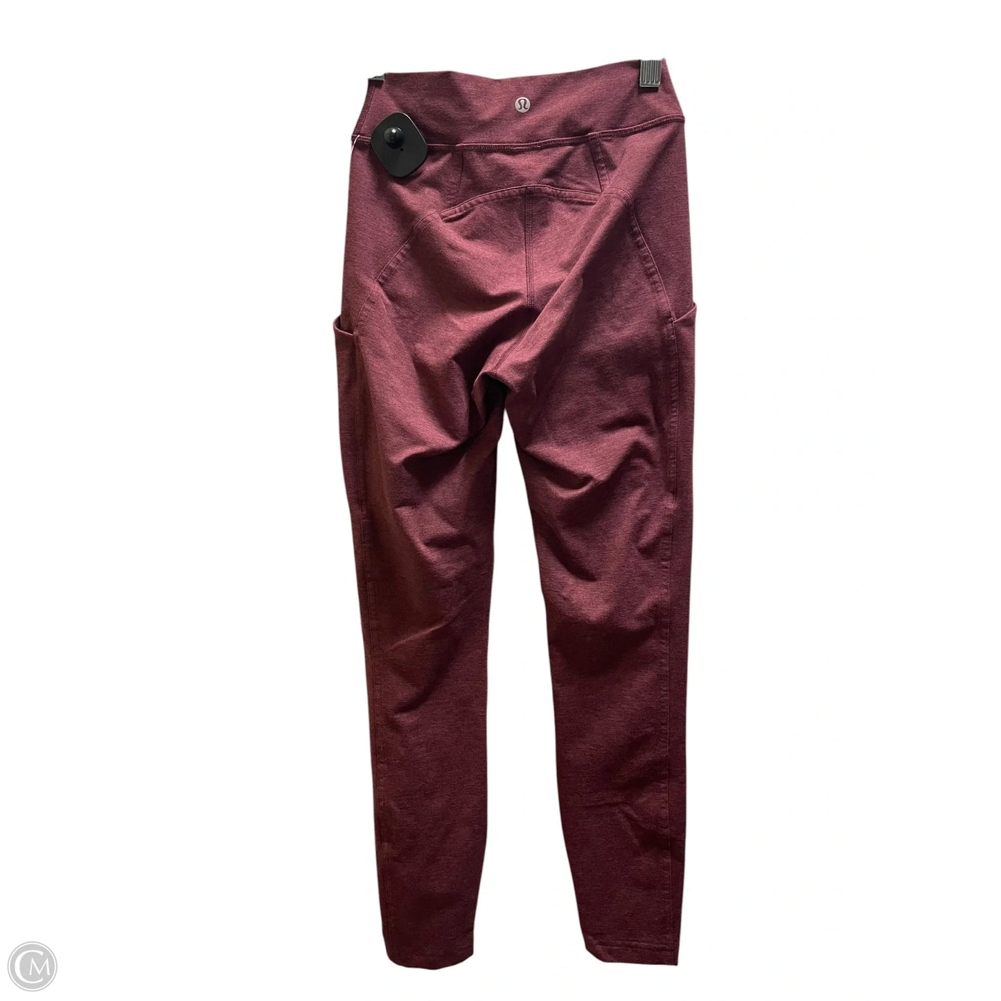 Athletic Leggings By Lululemon In Maroon, Size: 4