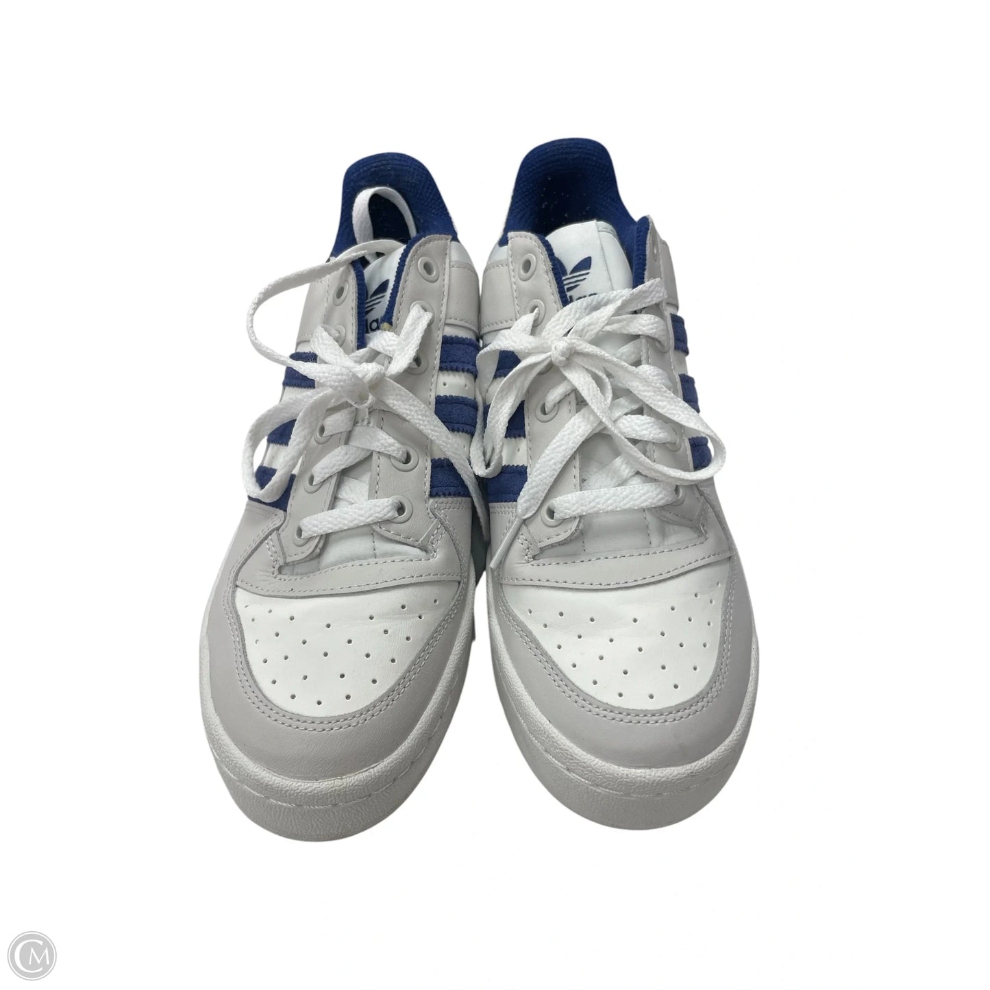 Shoes Sneakers By Adidas In Blue & Grey, Size: 8.5