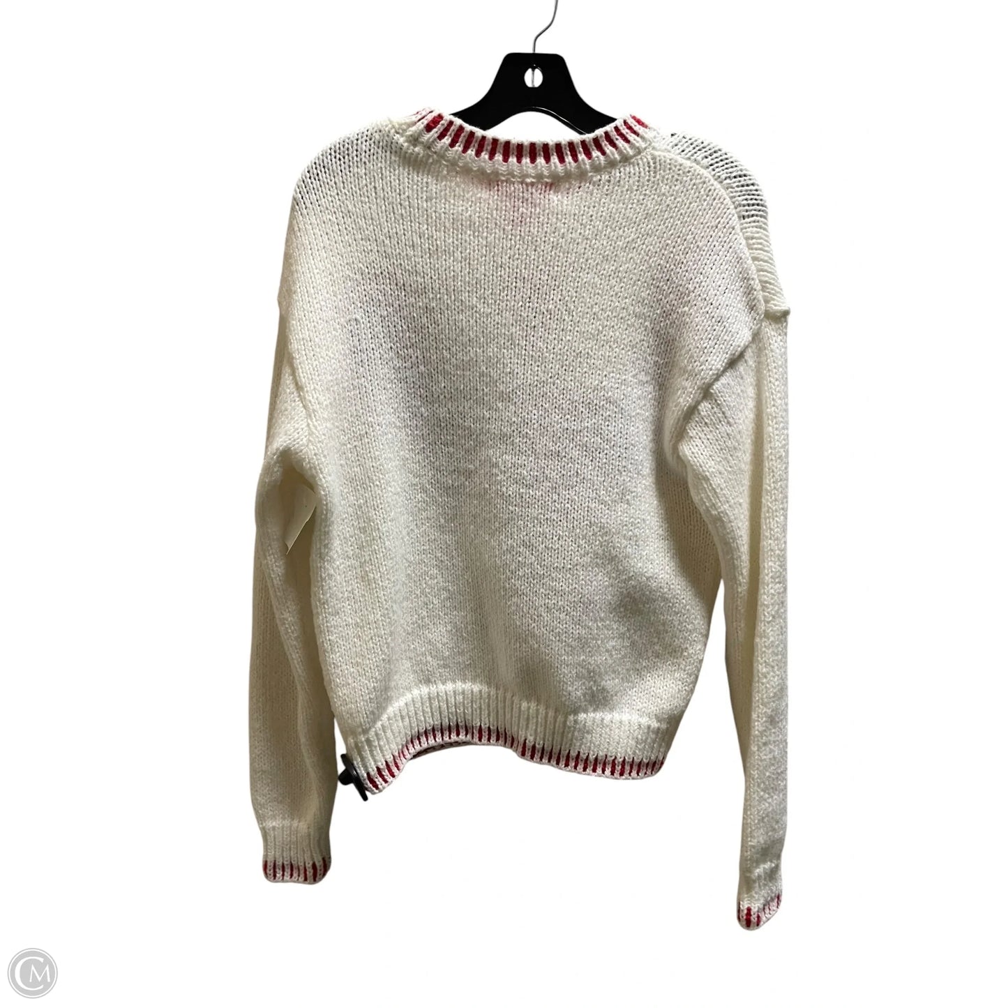 Sweater By Clothes Mentor In White, Size: M