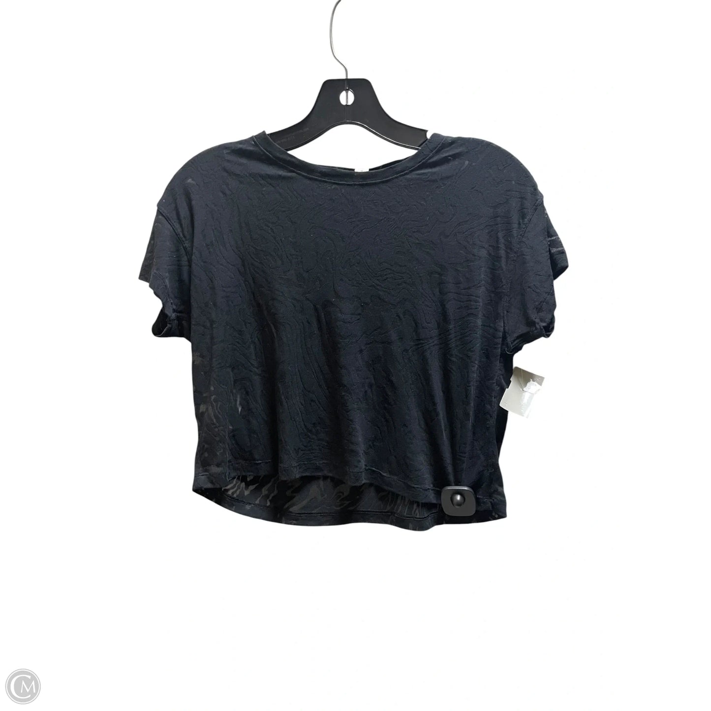 Top Short Sleeve By Lululemon In Black, Size: 2