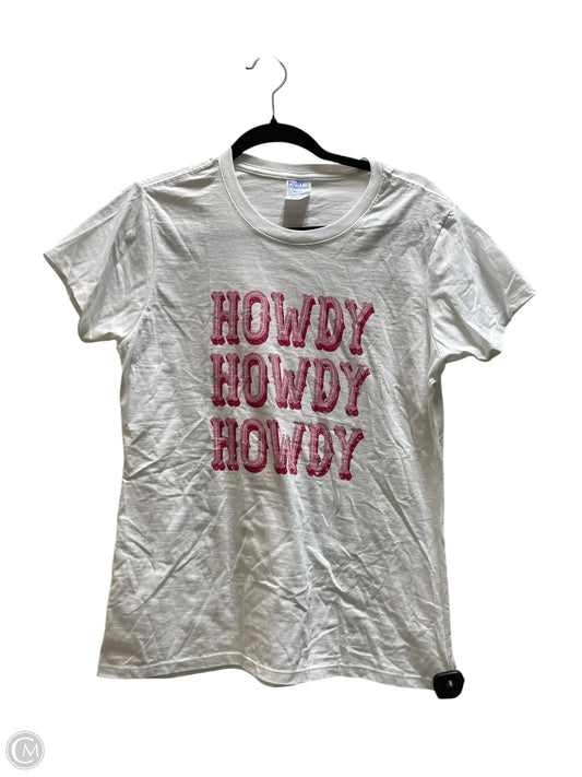 Top Short Sleeve By American Eagle In Pink, Size: S