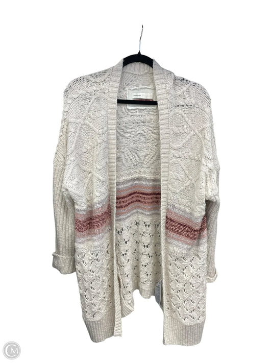 Sweater Cardigan By Anthropologie In Cream, Size: Xs