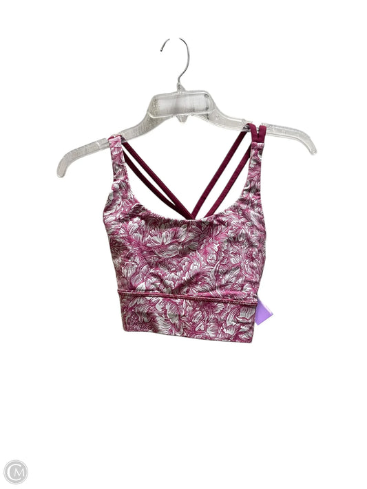 Athletic Bra By Lululemon In Pink, Size: 6