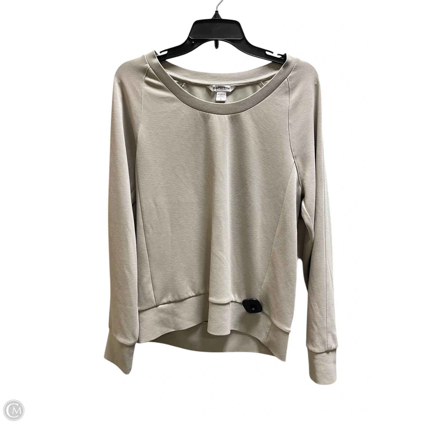 Athletic Sweatshirt Collar By Athleta In Taupe, Size: S