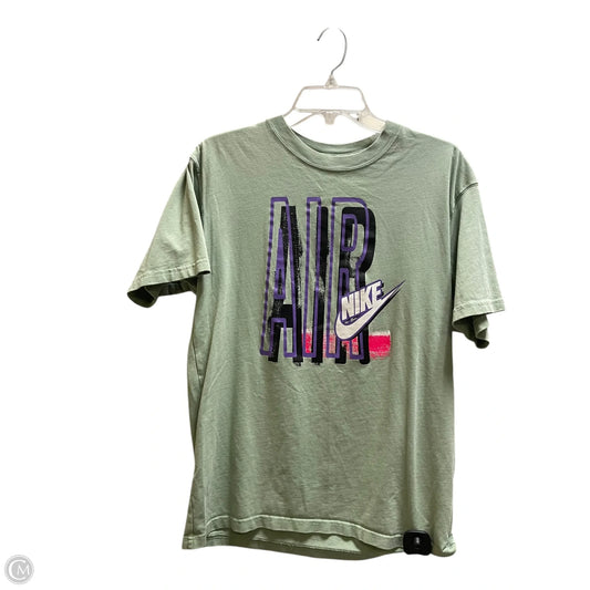 Top Short Sleeve By Nike Apparel In Green, Size: S