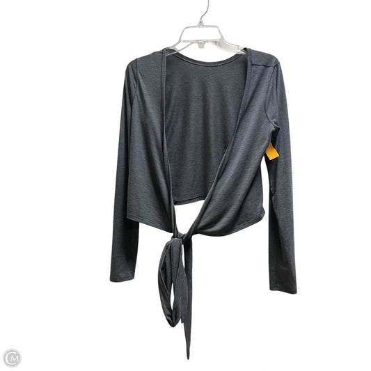 Athletic Top Long Sleeve Crewneck By Lululemon In Grey, Size: M