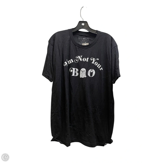 Top Short Sleeve By Fifth Sun In Black, Size: M