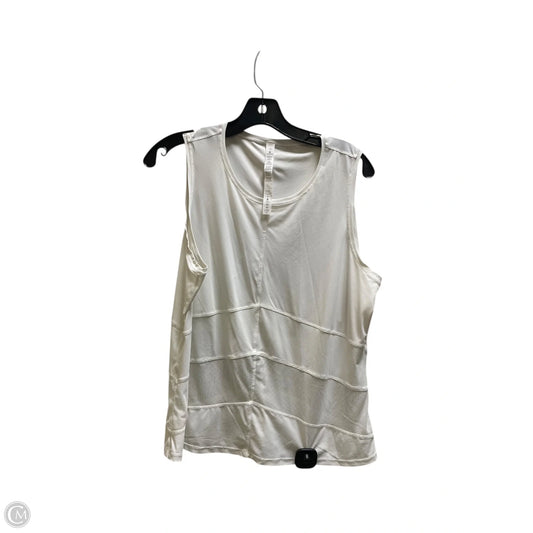 Athletic Tank Top By Lululemon In White, Size: 12
