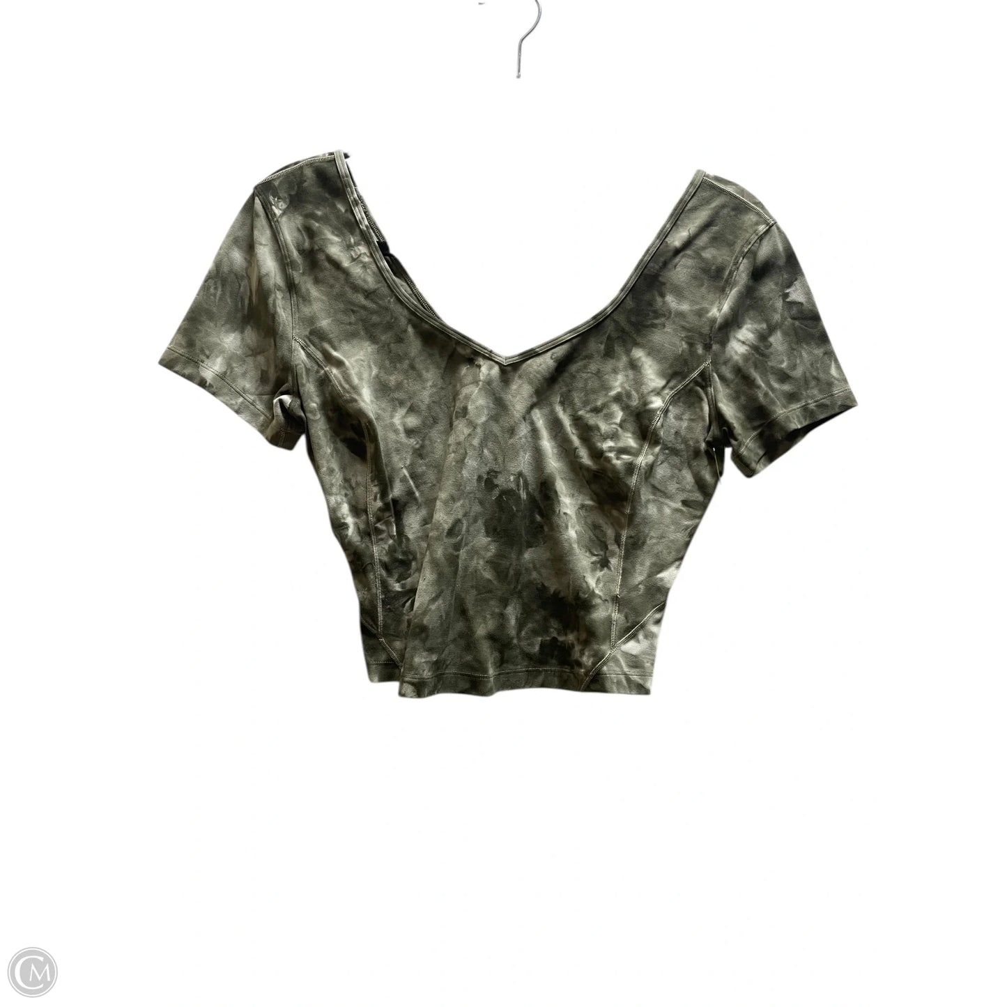 Top Short Sleeve By Lululemon In Green, Size: 8