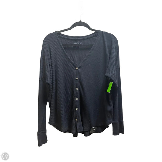 Top Long Sleeve By Abercrombie And Fitch In Black, Size: M