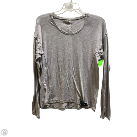 Athletic Top Long Sleeve Crewneck By Lululemon In Purple, Size: S