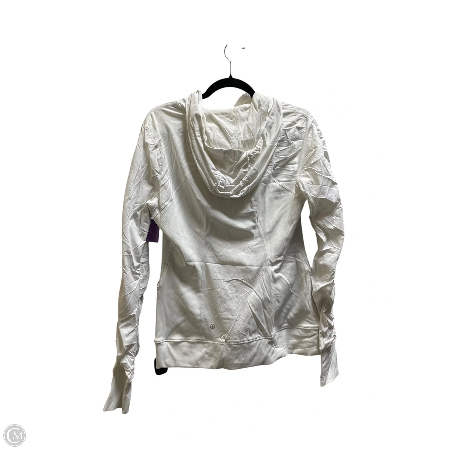 Athletic Jacket By Lululemon In White, Size: 10