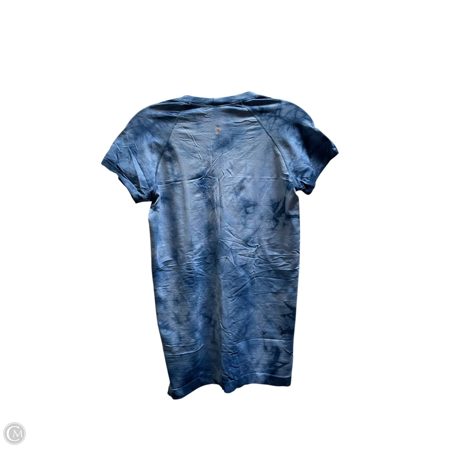 Athletic Top Short Sleeve By Lululemon In Blue, Size: 8