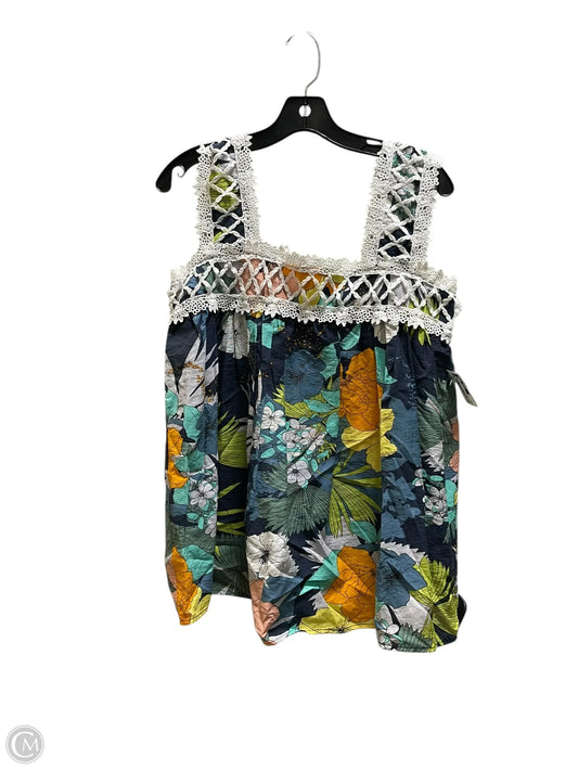 Top Sleeveless By Clothes Mentor In Floral Print, Size: S