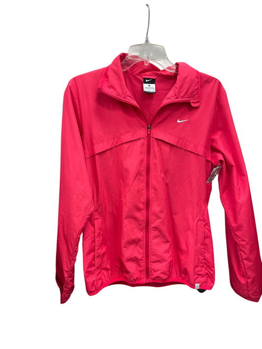 Athletic Jacket By Nike Apparel In Pink, Size: M