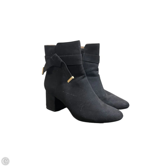 Boots Ankle Heels By Avon In Black, Size: 7