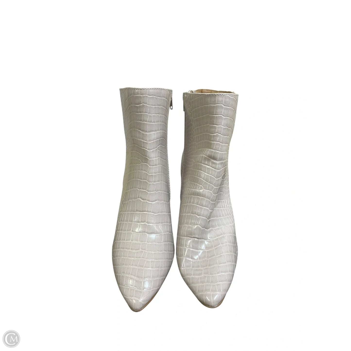 Boots Ankle Heels By Express In Cream, Size: 10