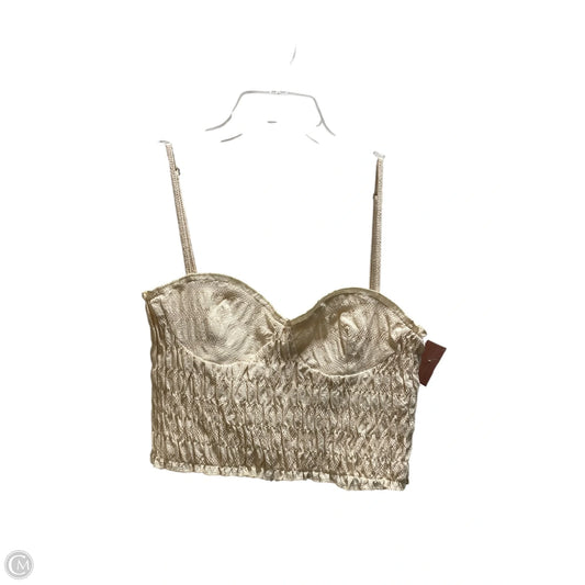 Top Sleeveless By Zara In Yellow, Size: M