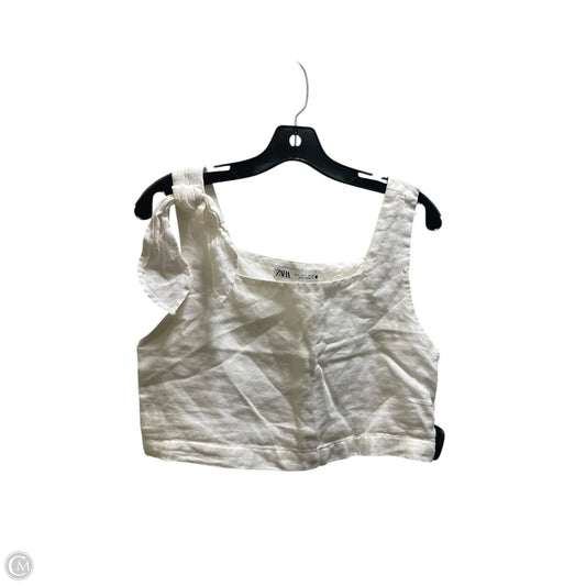 Top Sleeveless By Zara In White, Size: S
