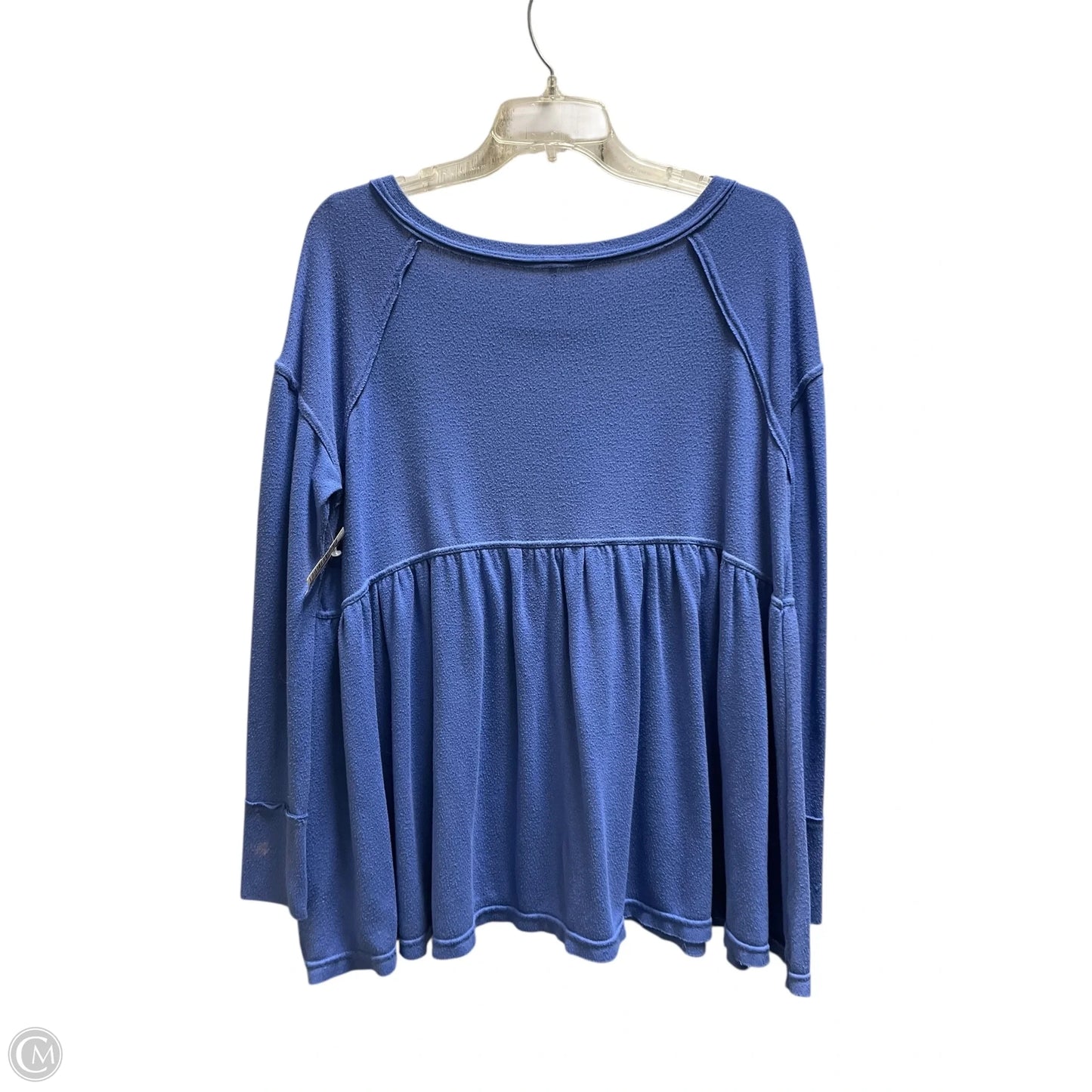 Top Long Sleeve By Free People In Blue, Size: S