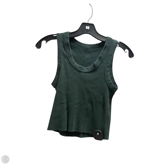 Top Sleeveless Basic By Brandy Melville In Green, Size: Xs