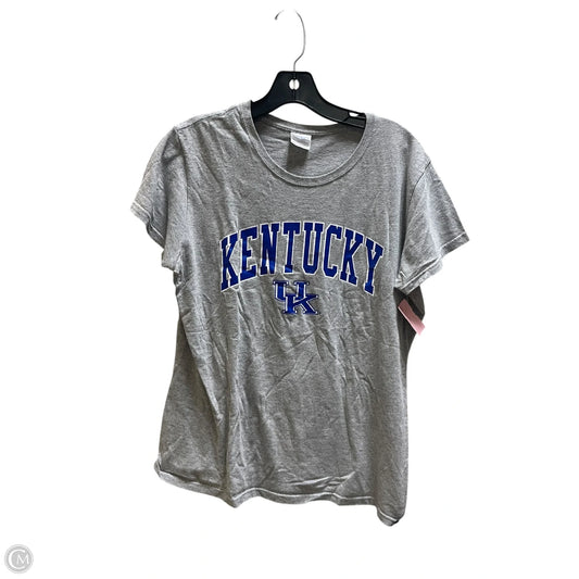 Top Short Sleeve Basic By Clothes Mentor In Grey, Size: M