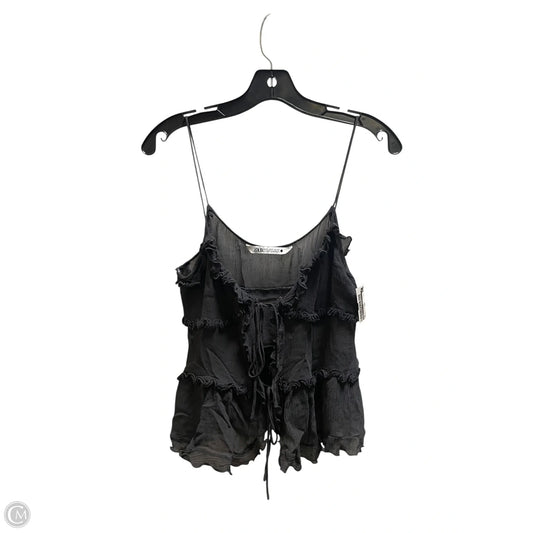 Top Sleeveless By Zara In Grey, Size: M