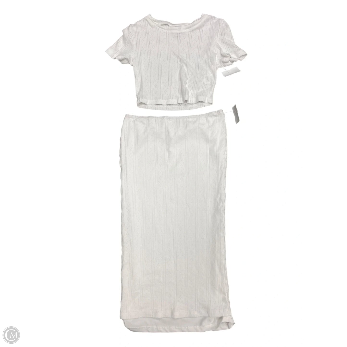Skirt Set 2pc By Clothes Mentor In White, Size: S