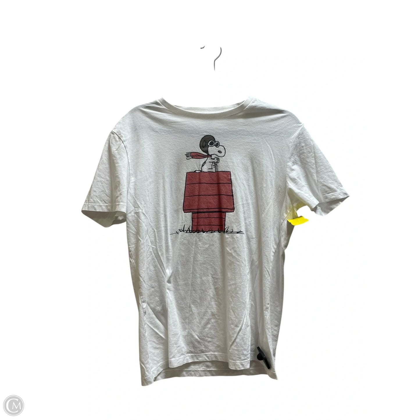 Top Short Sleeve By Gap In White, Size: M