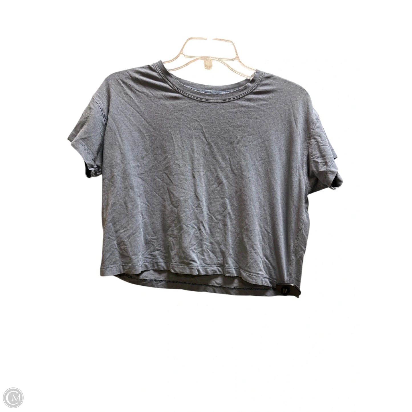 Athletic Top Short Sleeve By Lululemon In Blue, Size: 6