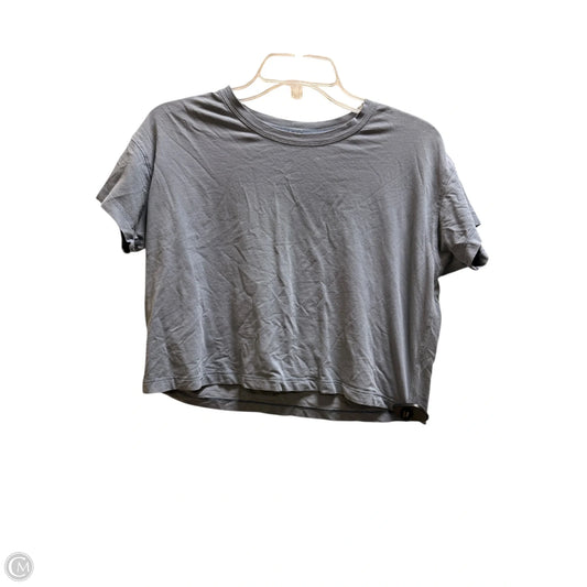 Athletic Top Short Sleeve By Lululemon In Blue, Size: 6