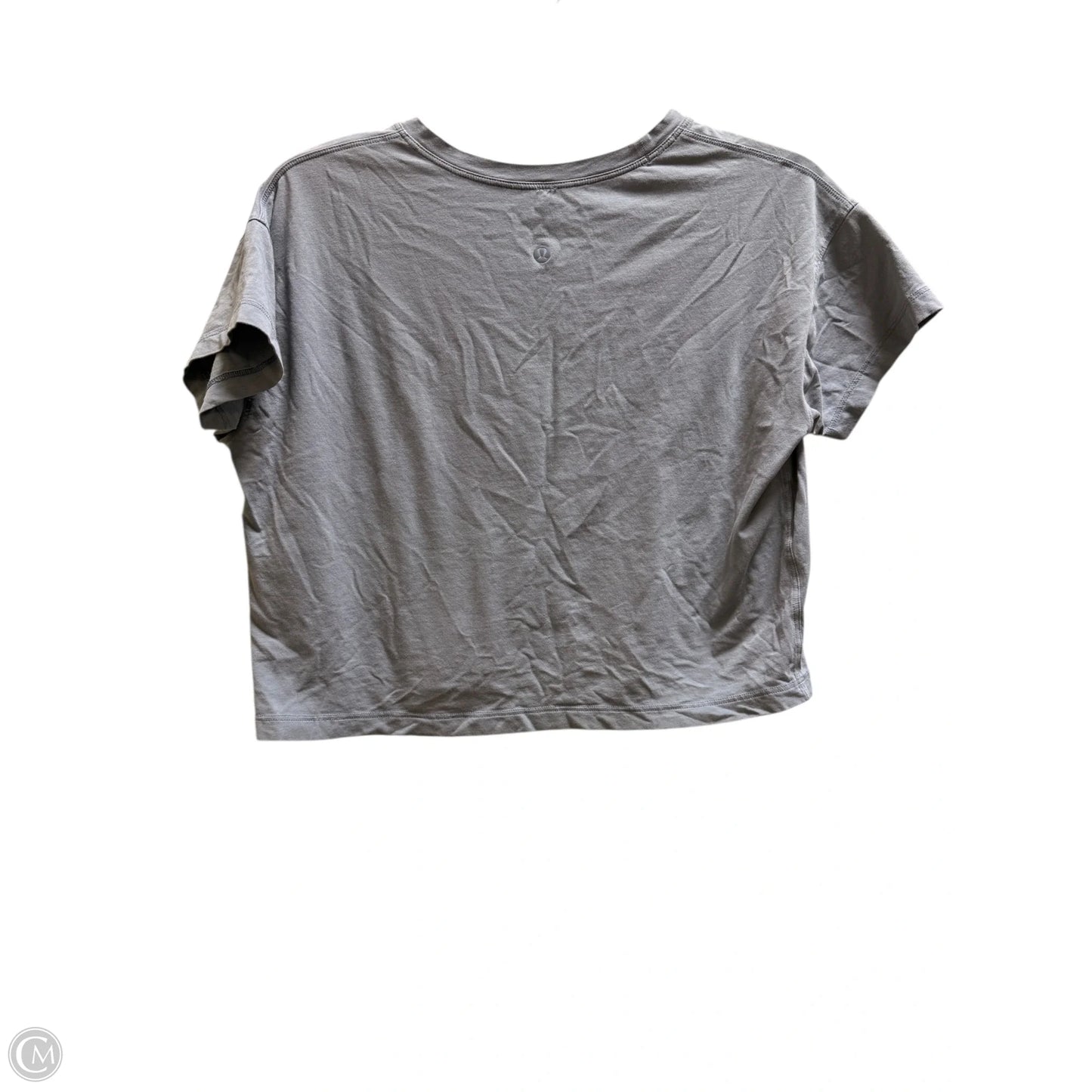 Athletic Top Short Sleeve By Lululemon In Blue, Size: 6