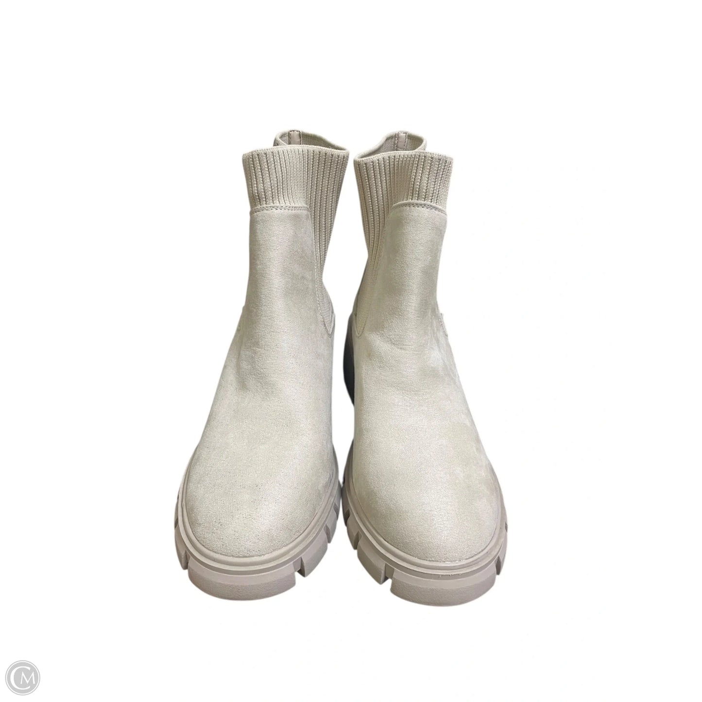 Boots Ankle Heels By Clothes Mentor In Tan, Size: 10