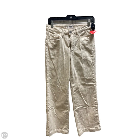 Jeans Straight By Paige In Cream, Size: 4