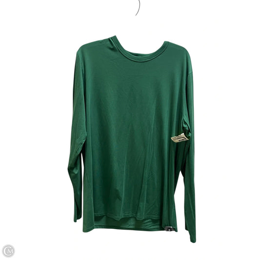 Athletic Top Long Sleeve Crewneck By Lululemon In Green, Size: Xl