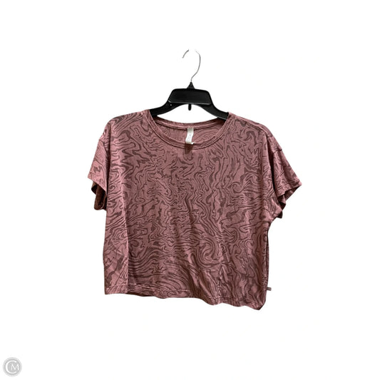 Top Short Sleeve By Lululemon In Pink, Size: 8